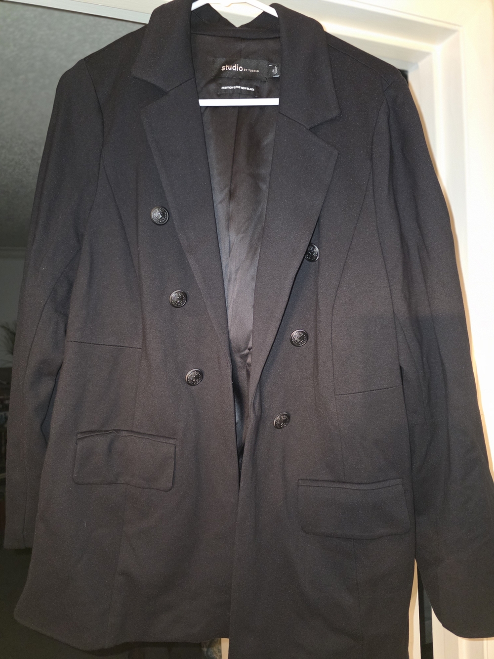 torrid Black Double-Breasted Blazer Jacket